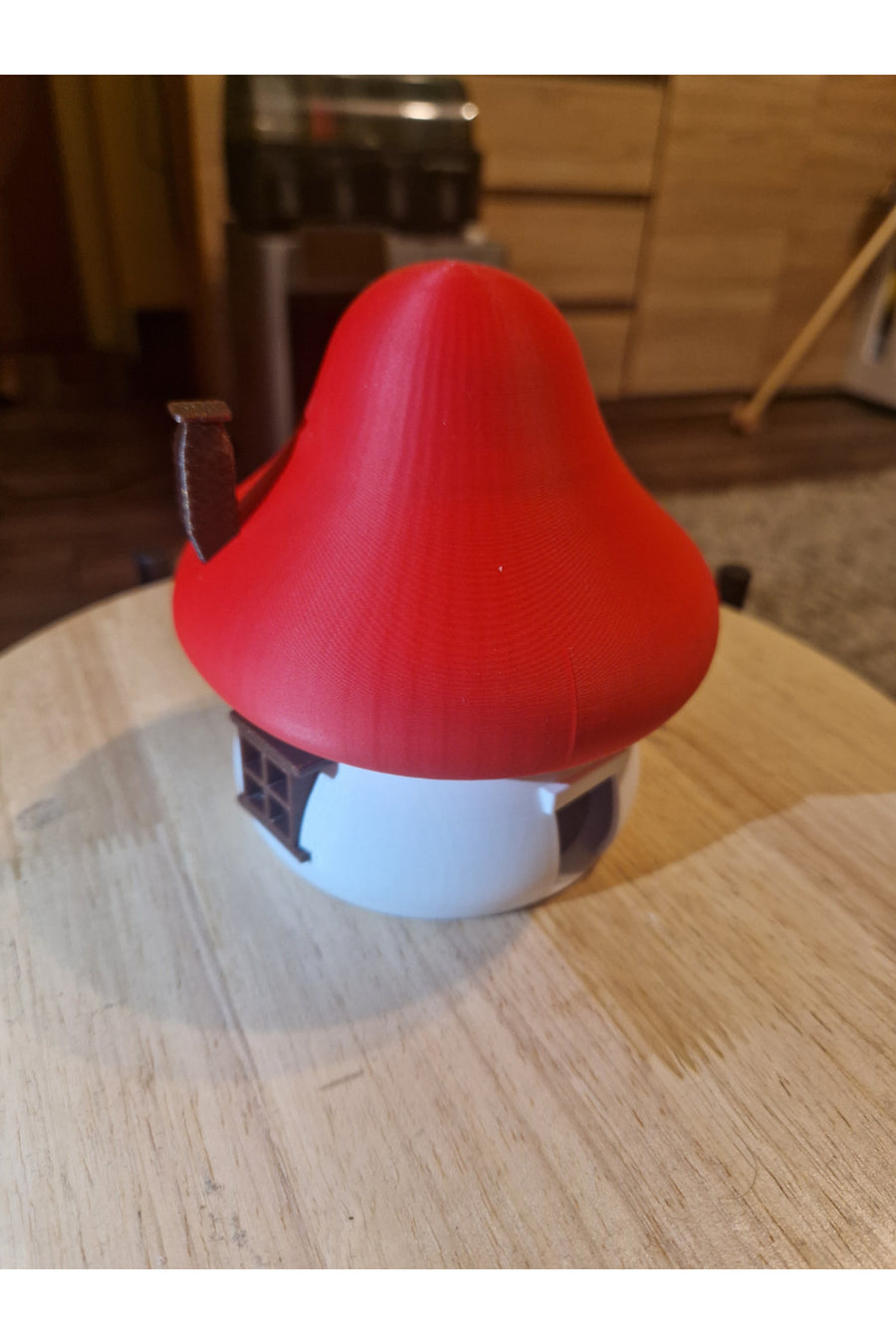 Smurf House – 3D Baskı Şirinler Evi Dekoratif Figür