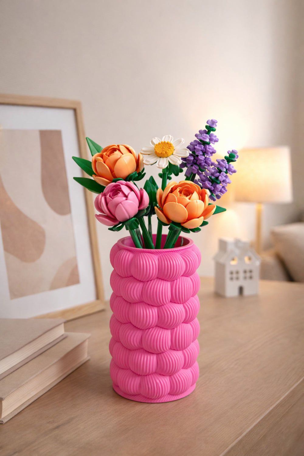 bycaeldesign Bubble Modern Kabartmalı Dekoratif Vazo – Minimal Masa Üstü Çiçeklik - Fiyatı, Yorumları