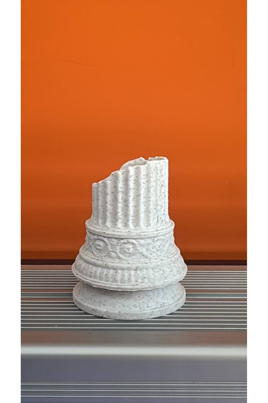 3D Akvaryum Dekoru (Kırık Sütun)