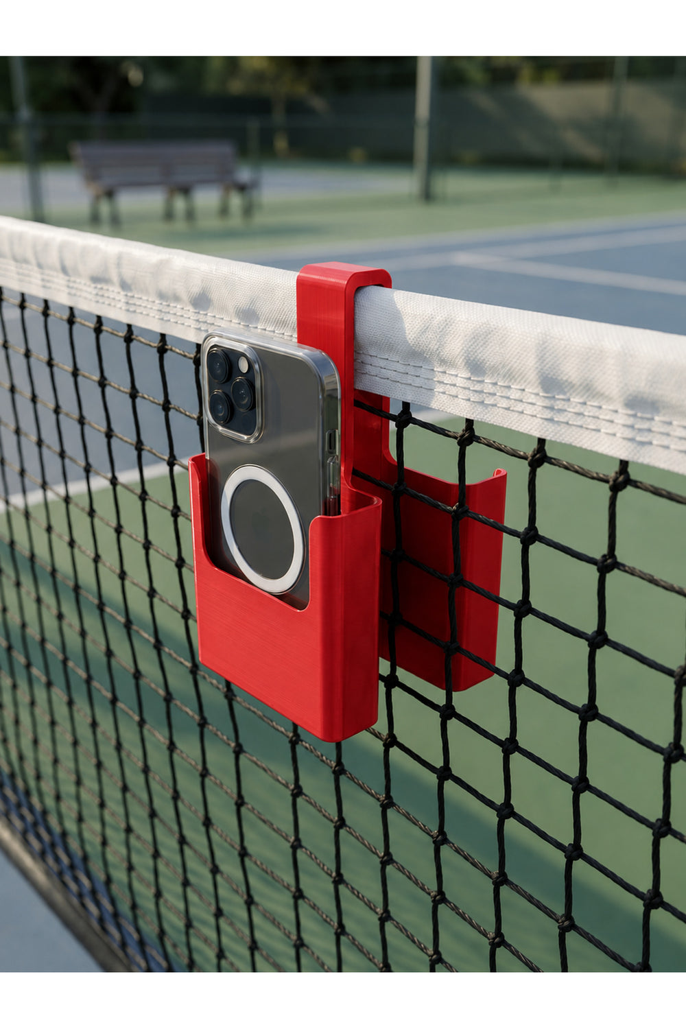 Premium Tenis Filesi Telefon Tutucu – Maç & Antrenman Video Kayıt Aparatı