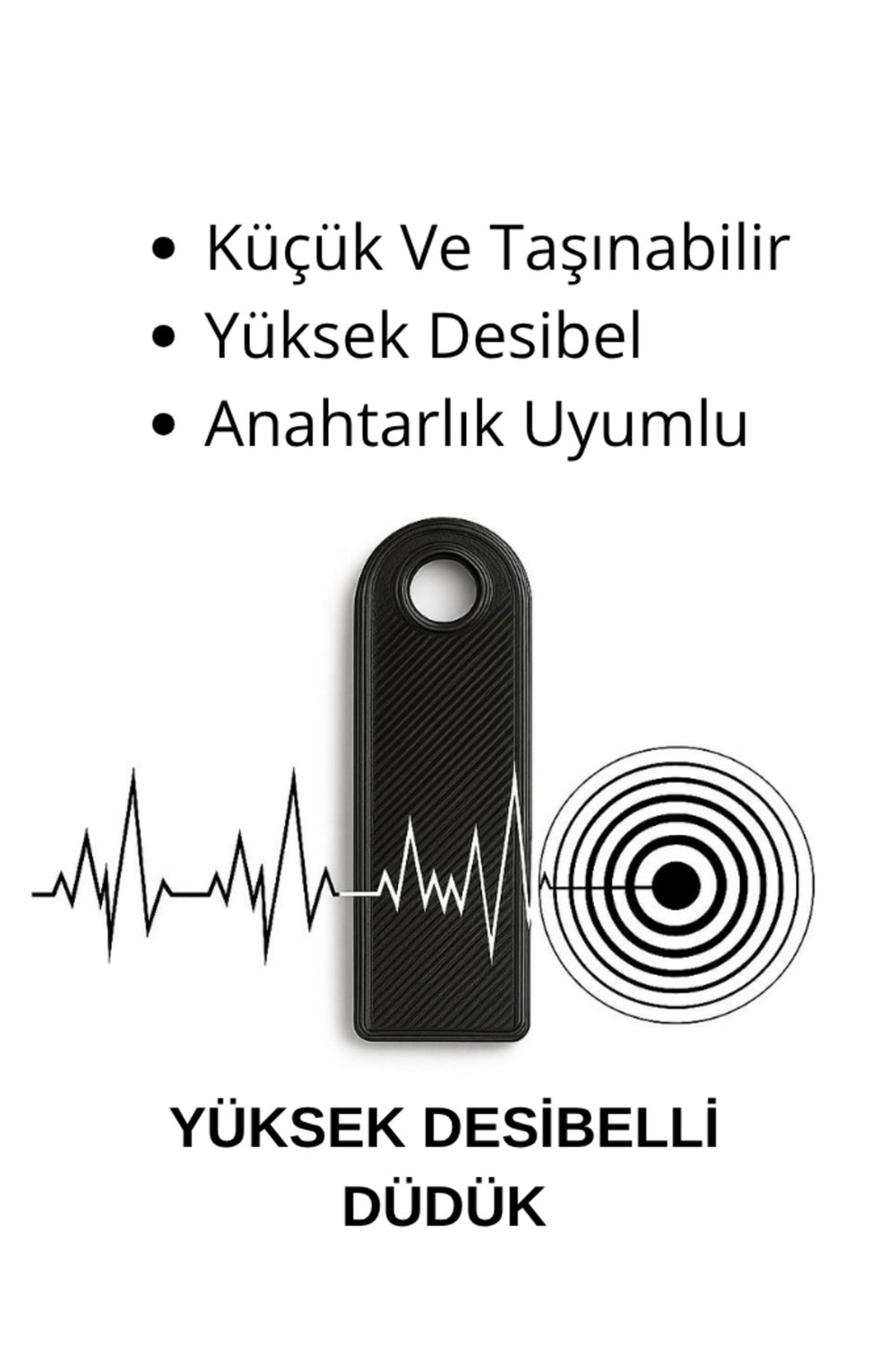 1 Adet Acil Durum Deprem Düdüğü Kompakt Yüksek Desibelli