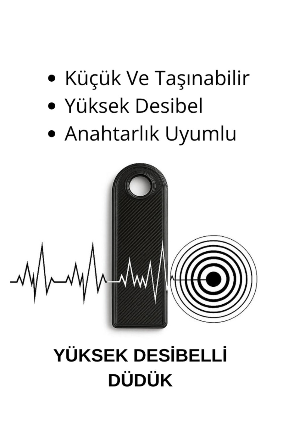 1 Adet Acil Durum Deprem Düdüğü Kompakt Yüksek Desibelli