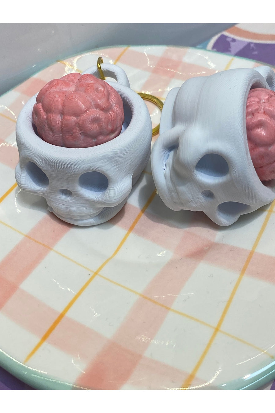3D CLICKER KURUKAFA BEYİN ANAHTARLIK / CHARM