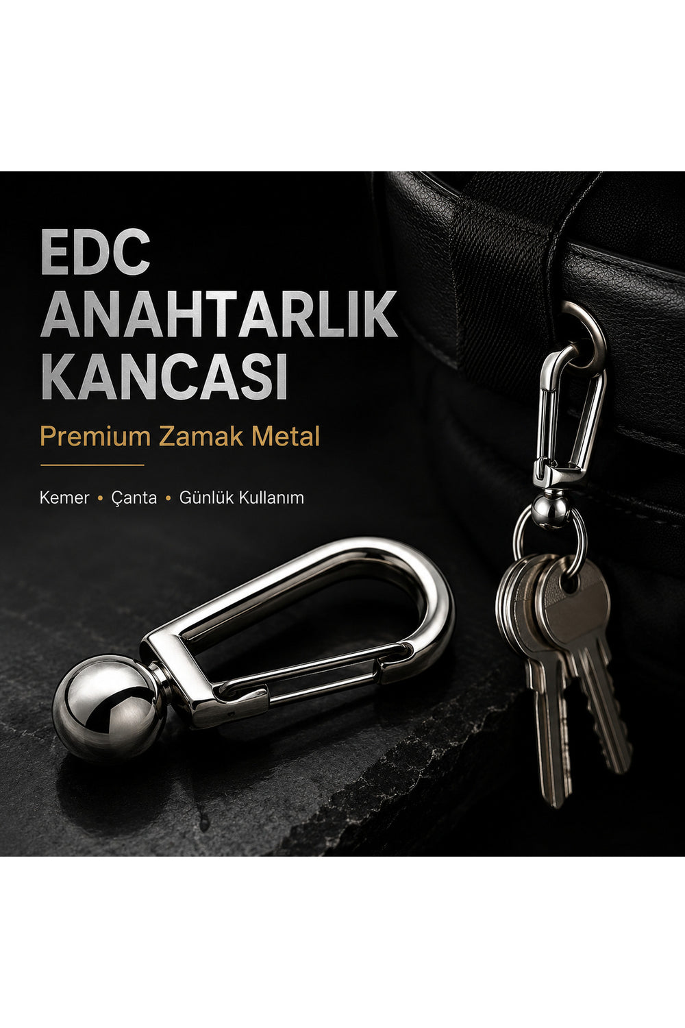 EDC Kanca / ağır metal / kemer–çanta anahtar taşıyıcı