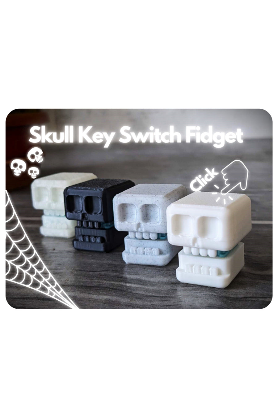 Kafatası Anahtarı Switch Fidget Oyuncak (+Anahtarlık)