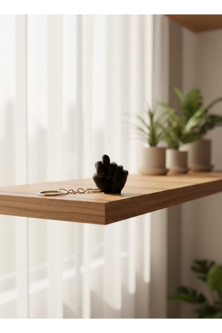 Esprili “Nah” El İşareti Anahtarlık (Nahtarlık) – 3D Baskı Mini Figür (3–4 cm)