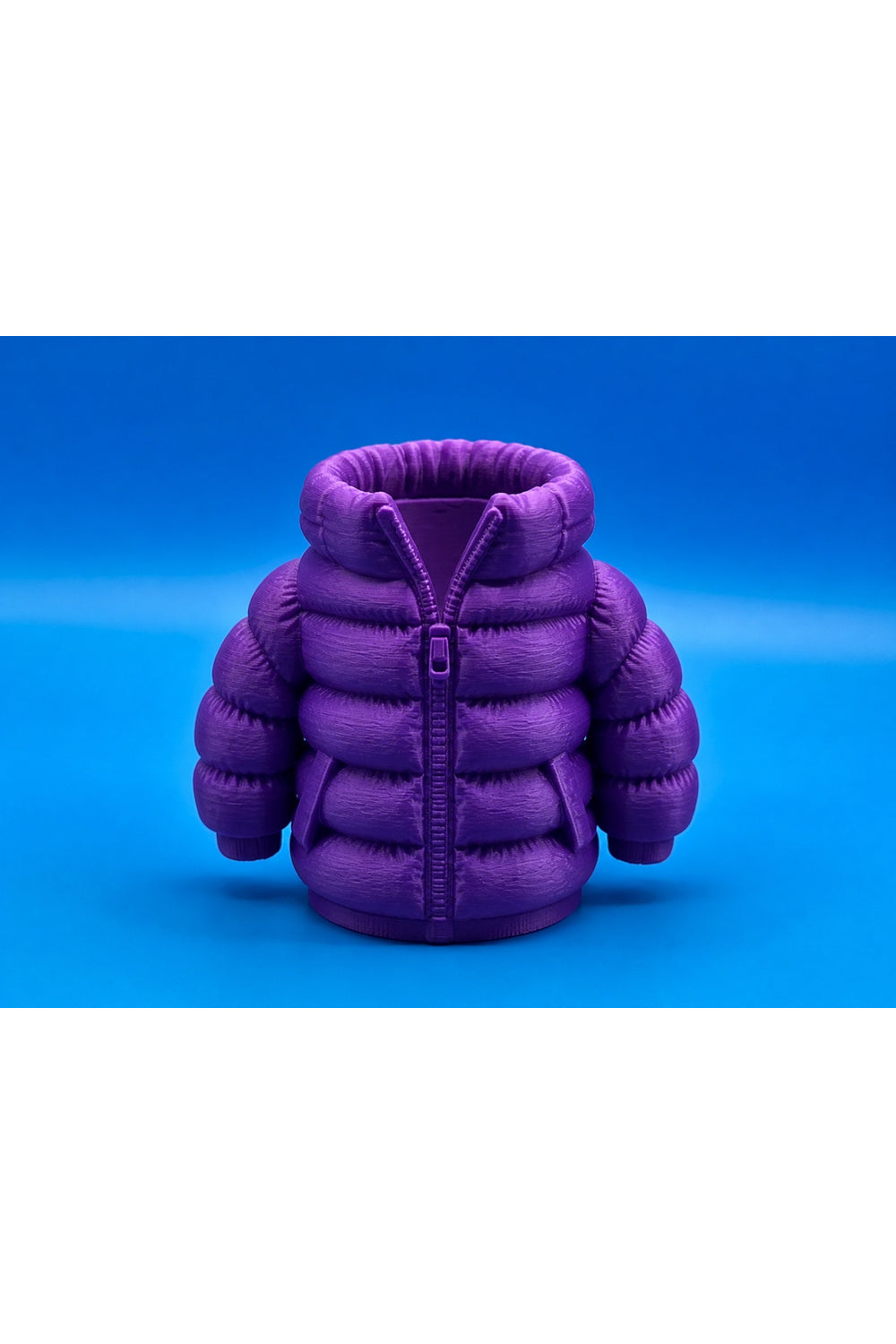 3D Baskı Şişme Mont Kalemlik - Masaüstü Organizer-Mor