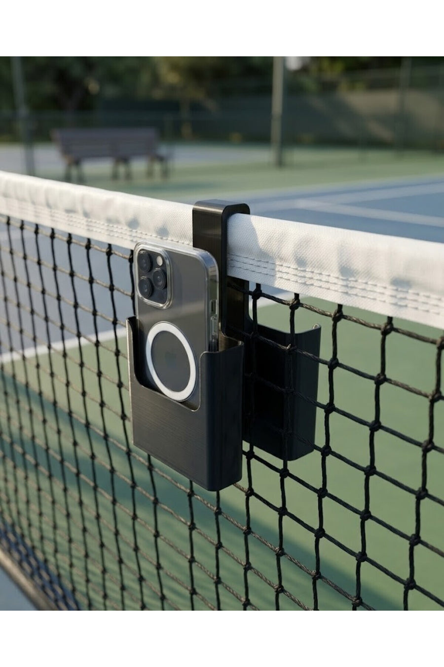 Premium Tenis Filesi Telefon Tutucu – Maç & Antrenman Video Kayıt Aparatı