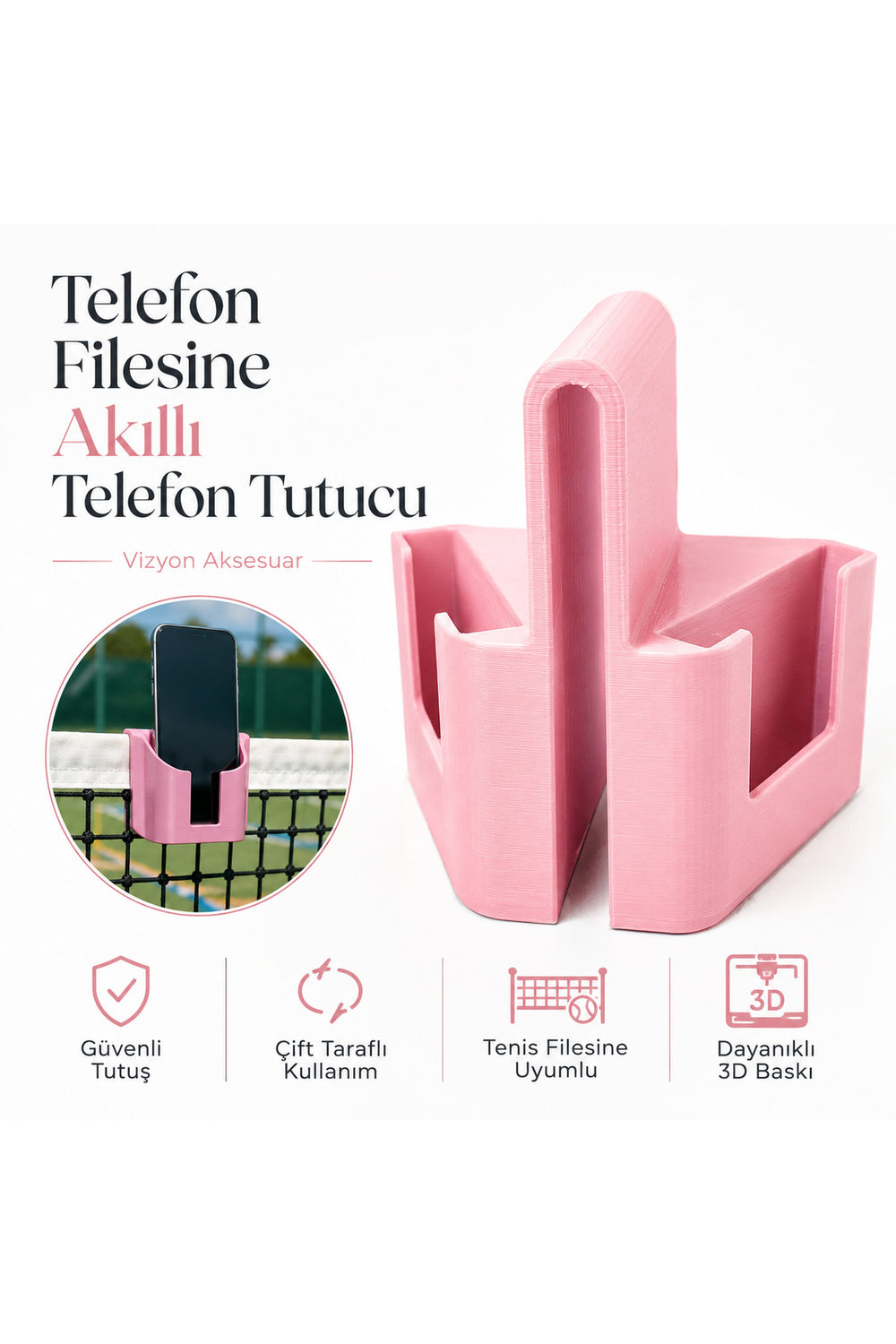 Tenis Filesi Telefon Tutucu