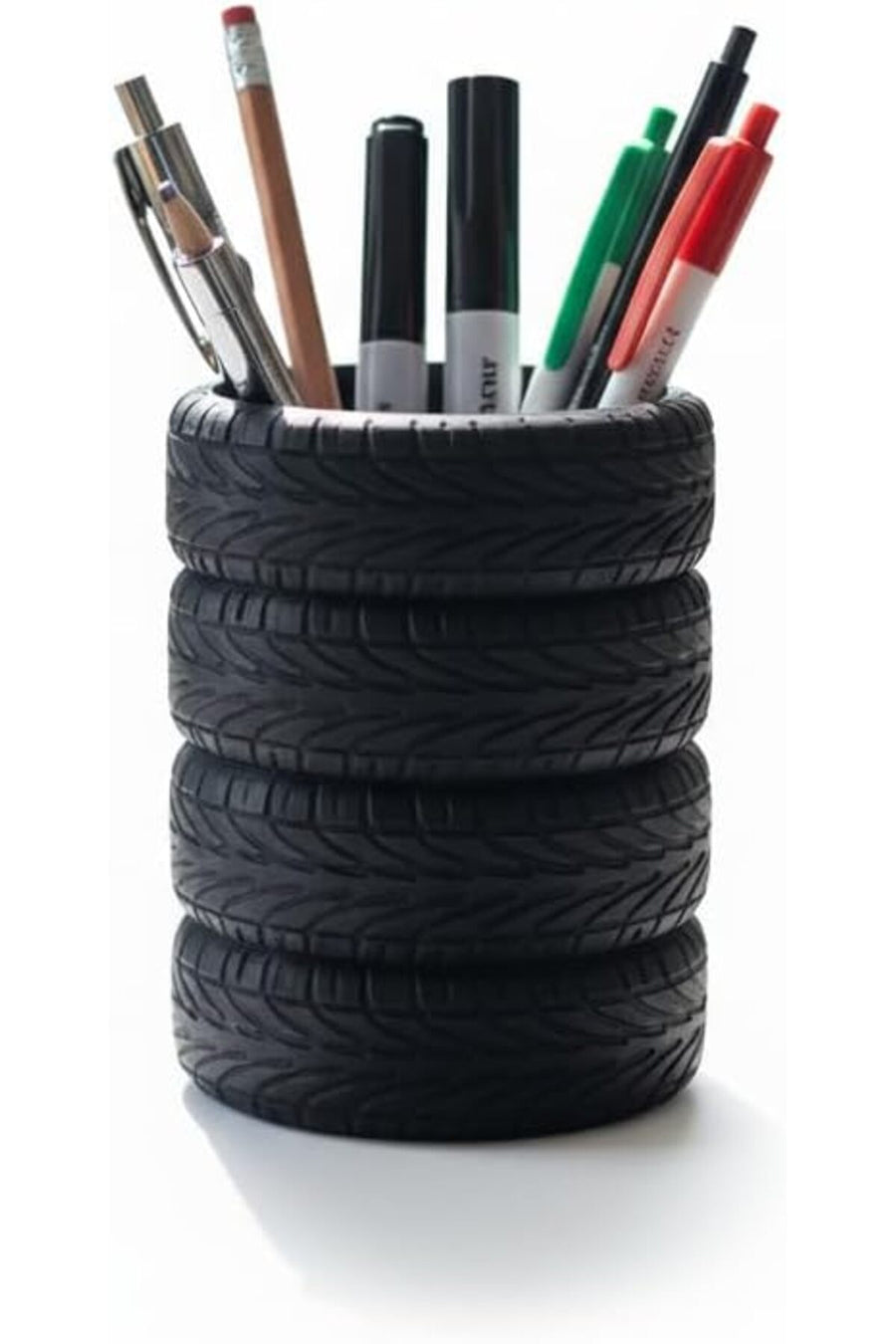 Lastik Kalem Tutucu, Kalemlik, Tire Pen Holder, Şık Masa Üstü Pratik Organizer revif 827927