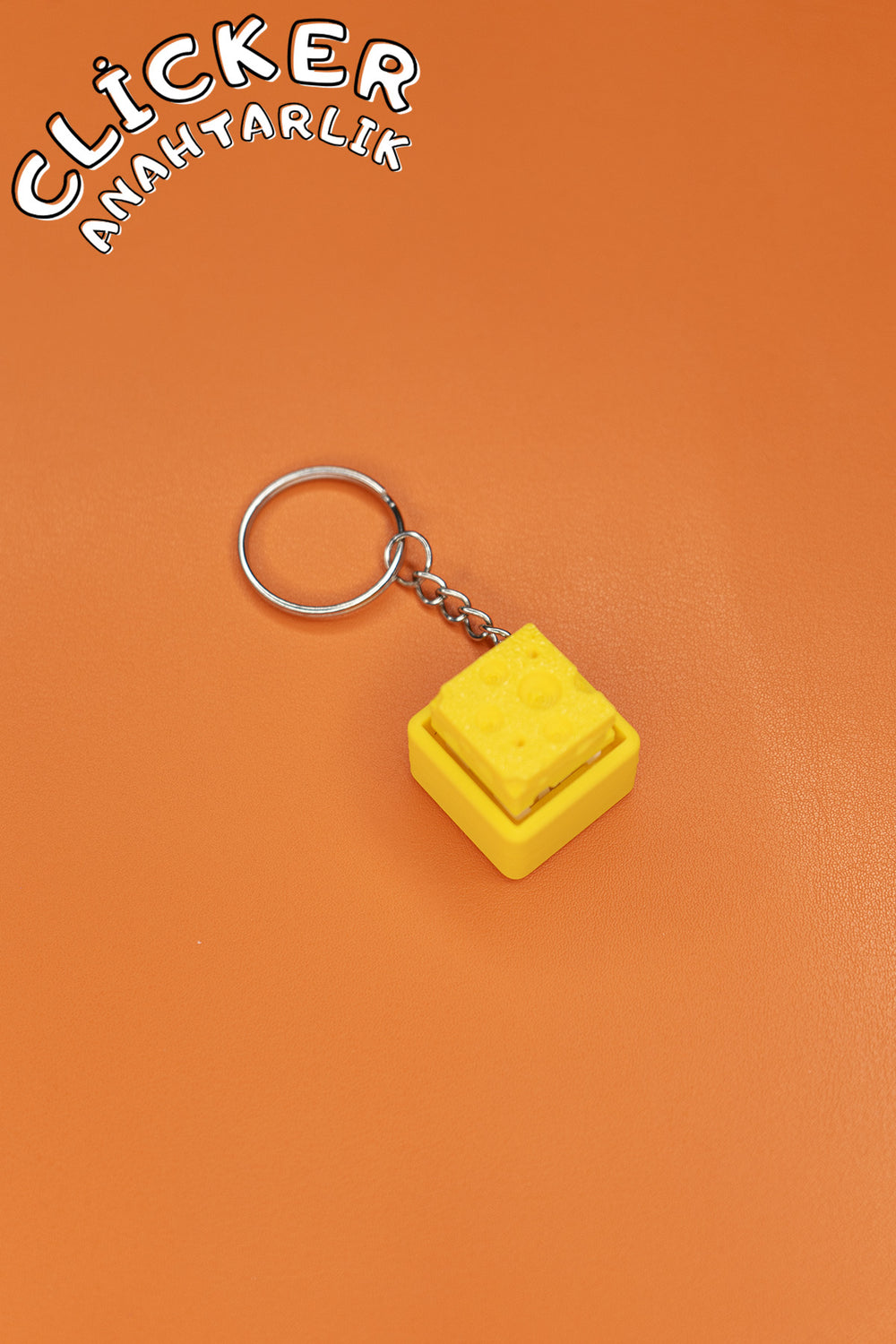 Switch Anahtarlık Peynir, Clicker Anahtarlık Peynir, Stres Atma Buton