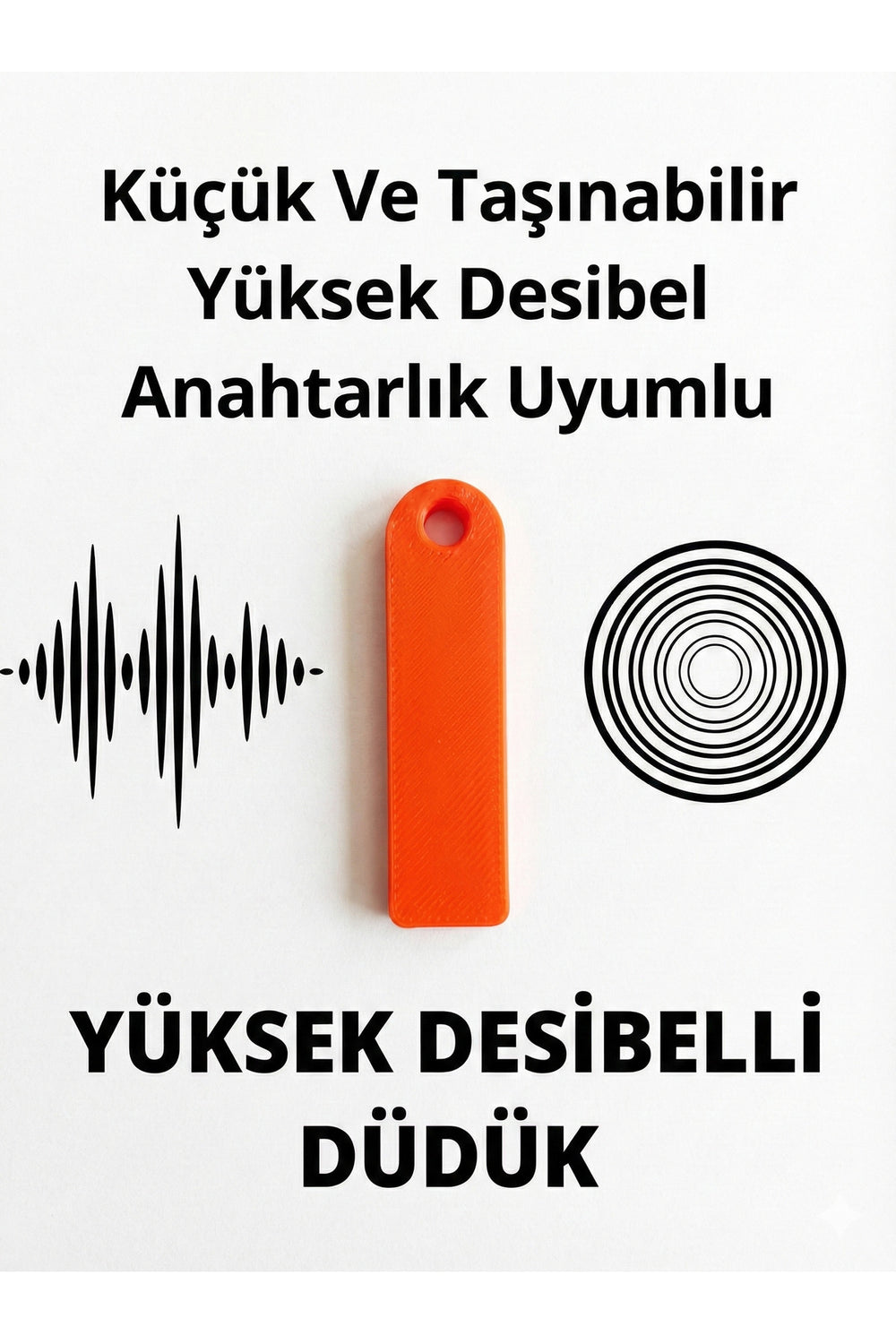 1 Adet Acil Durum Deprem Düdüğü Kompakt Yüksek Desibelli