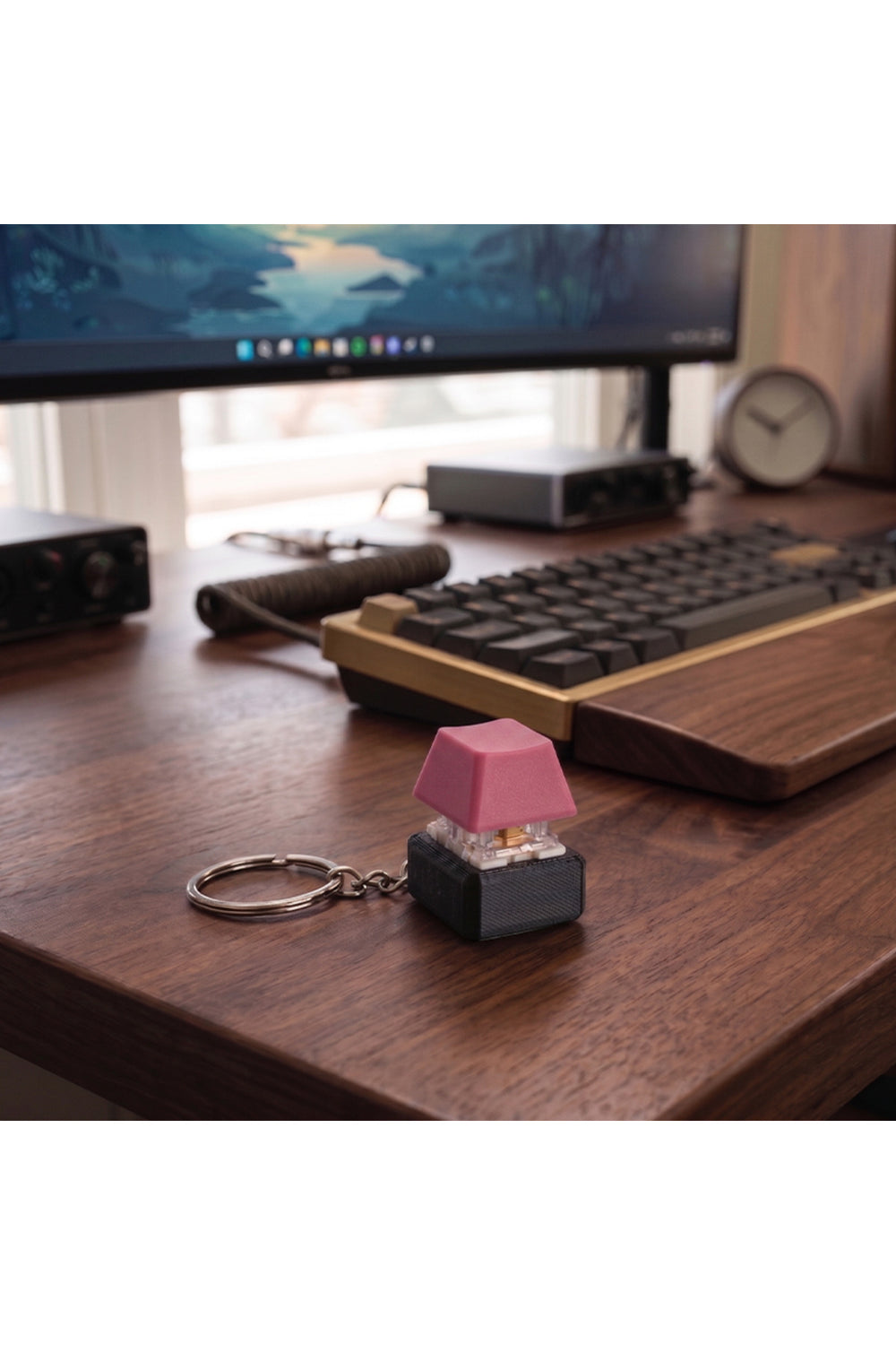 Keycap Tuş Anahtarlık - Blue Switch Anahtarlık - Stres Atıcı - Tık Tık Tuş Basma Hisli