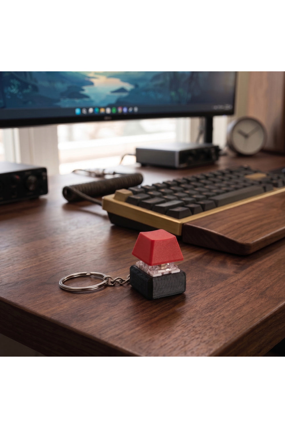 Keycap Tuş Anahtarlık - Blue Switch Anahtarlık - Stres Atıcı - Tık Tık Tuş Basma Hisli