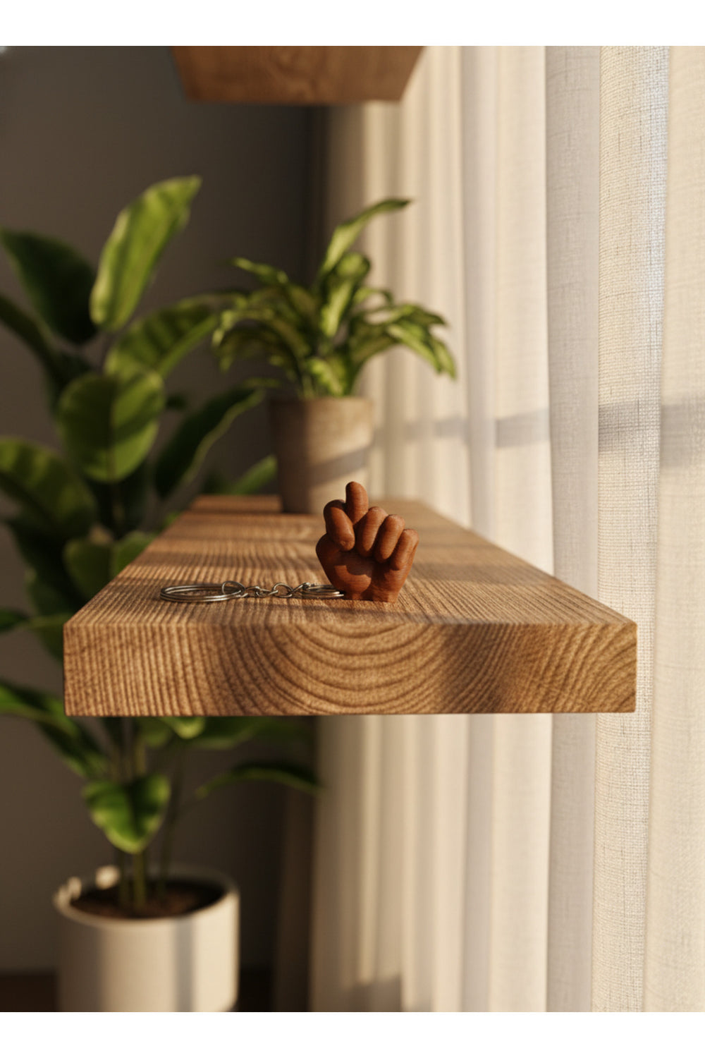 Esprili “Nah” El İşareti Anahtarlık (Nahtarlık) – 3D Baskı Mini Figür (3–4 cm)