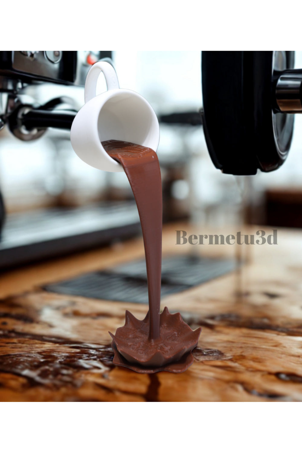 Dekoratif Dökülen Kahve Figürü - Kahve Köşesi - Coffee Corner 20cm