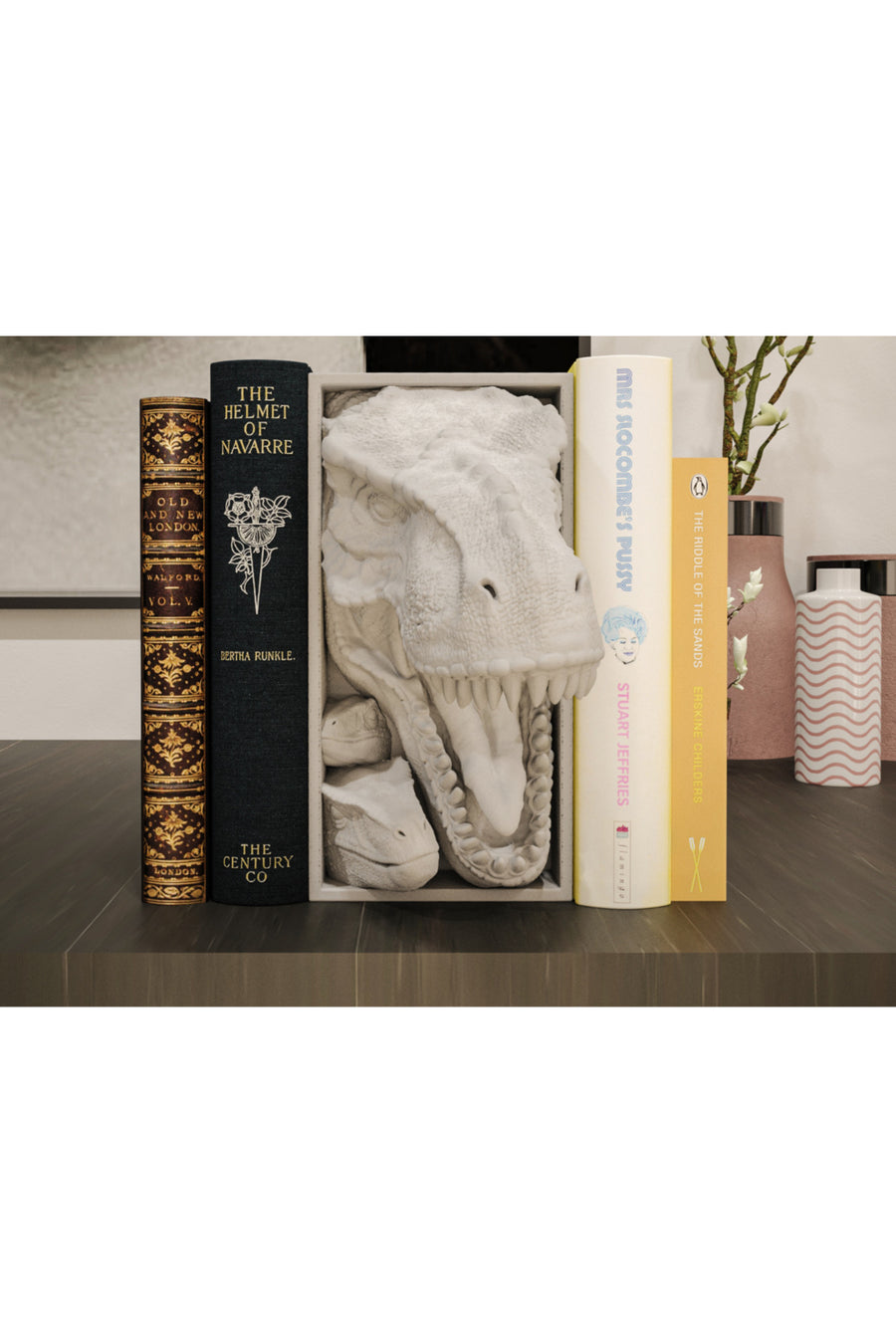 Jurrasic Park Dekoratif Kitaplık Aksesuarı - Kitap Tutucu Aksesuar