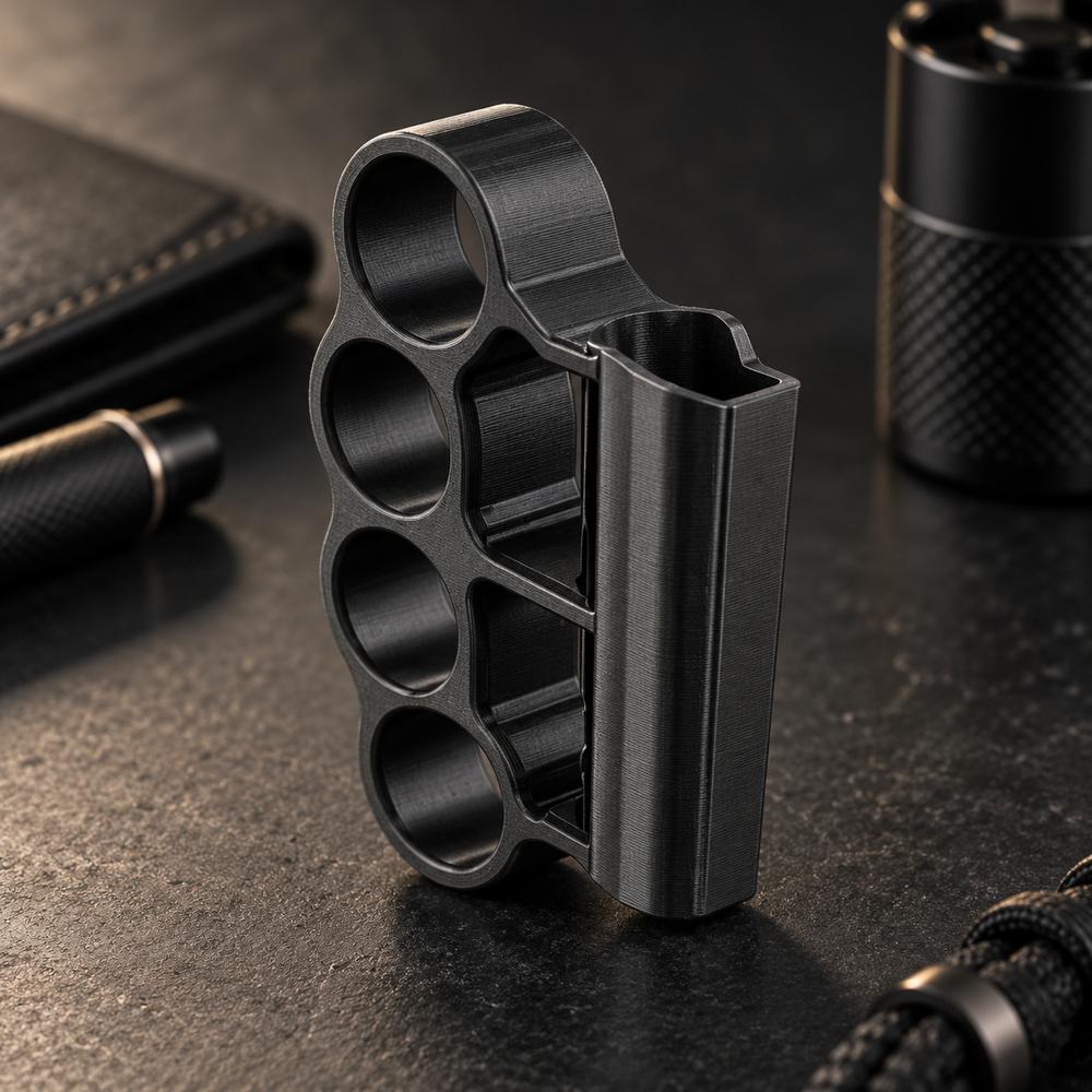 3D Baskı Çakmak Kılıfı - Muşta Clipper Kılıfı
