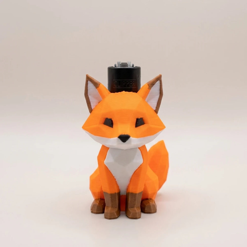 Geometrik Tilki Clipper Çakmak – Animal Spirit Koleksiyonu