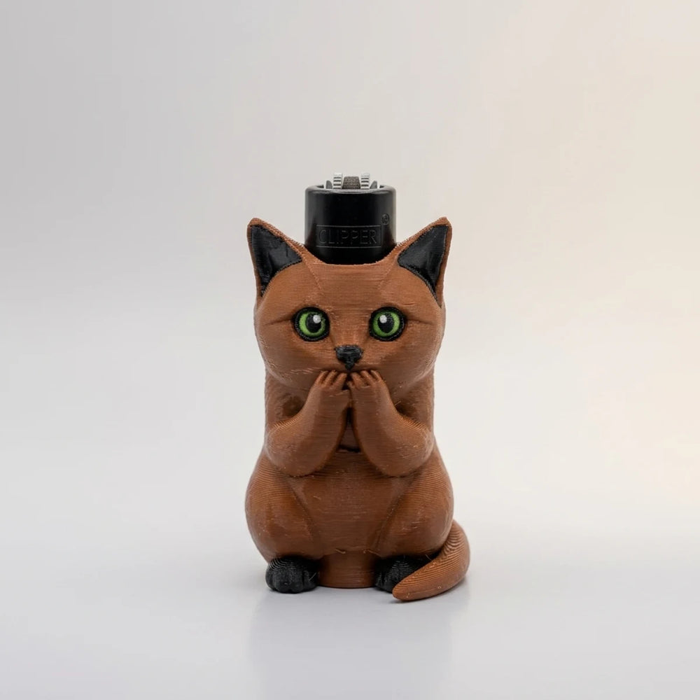 Sevimli Tekir Kedi Clipper Çakmak – Animal Spirit Koleksiyonu